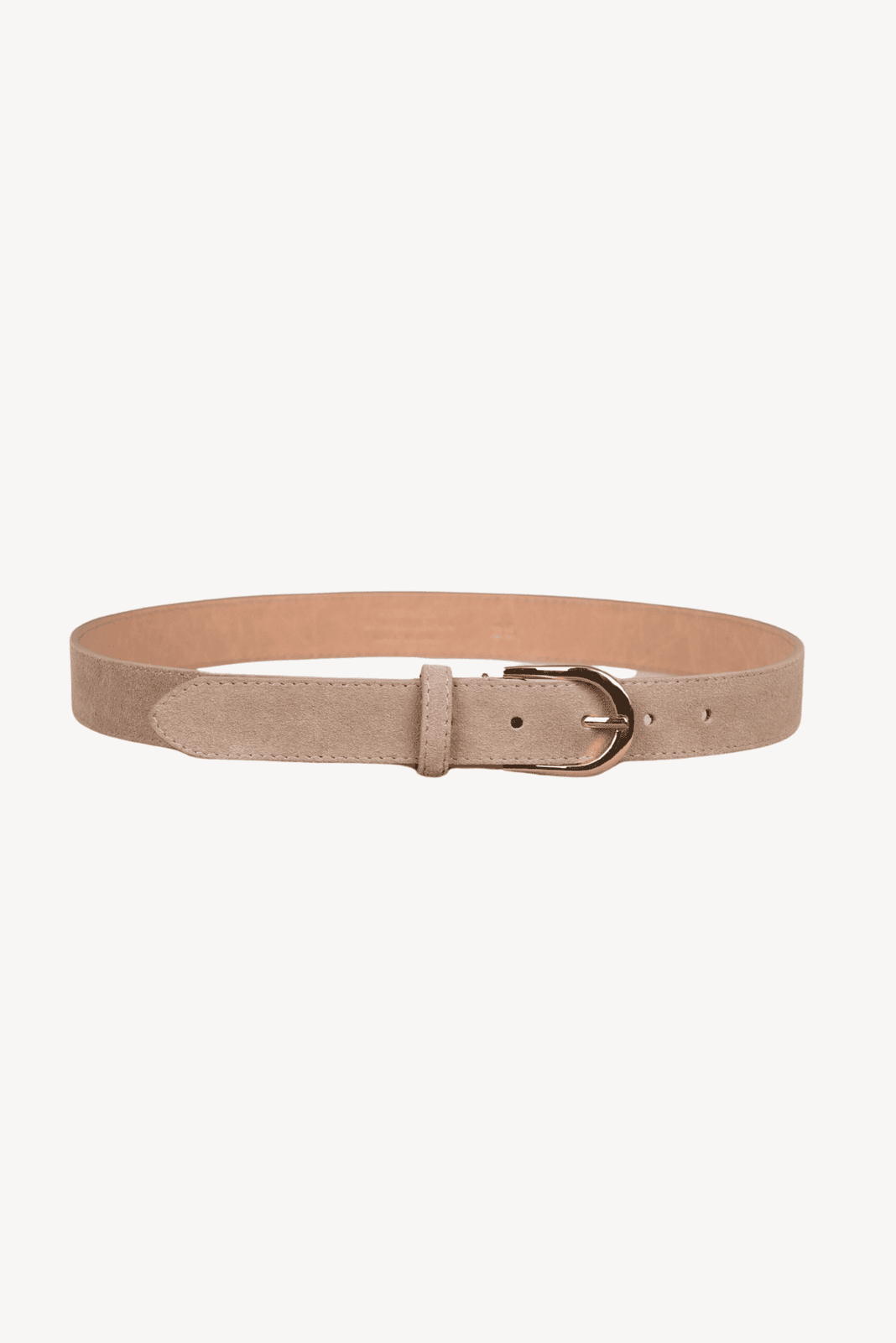 Ceintuur Beige Suède