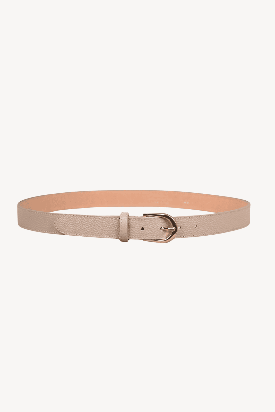 Beige Lederen Ceintuur