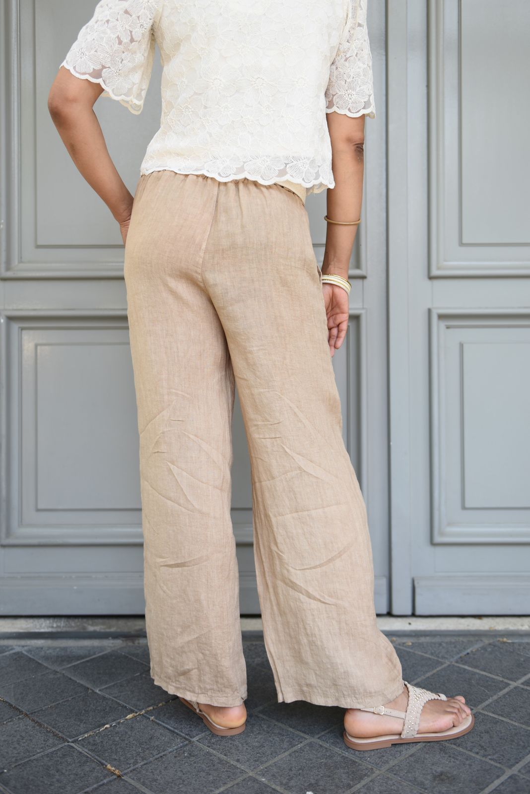Grace Broek in 2 kleuren 100% linnen