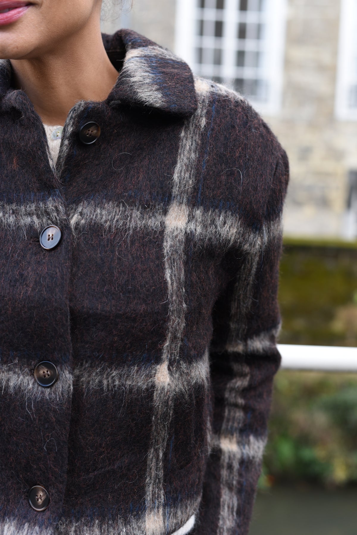 Café jas donkerbruin