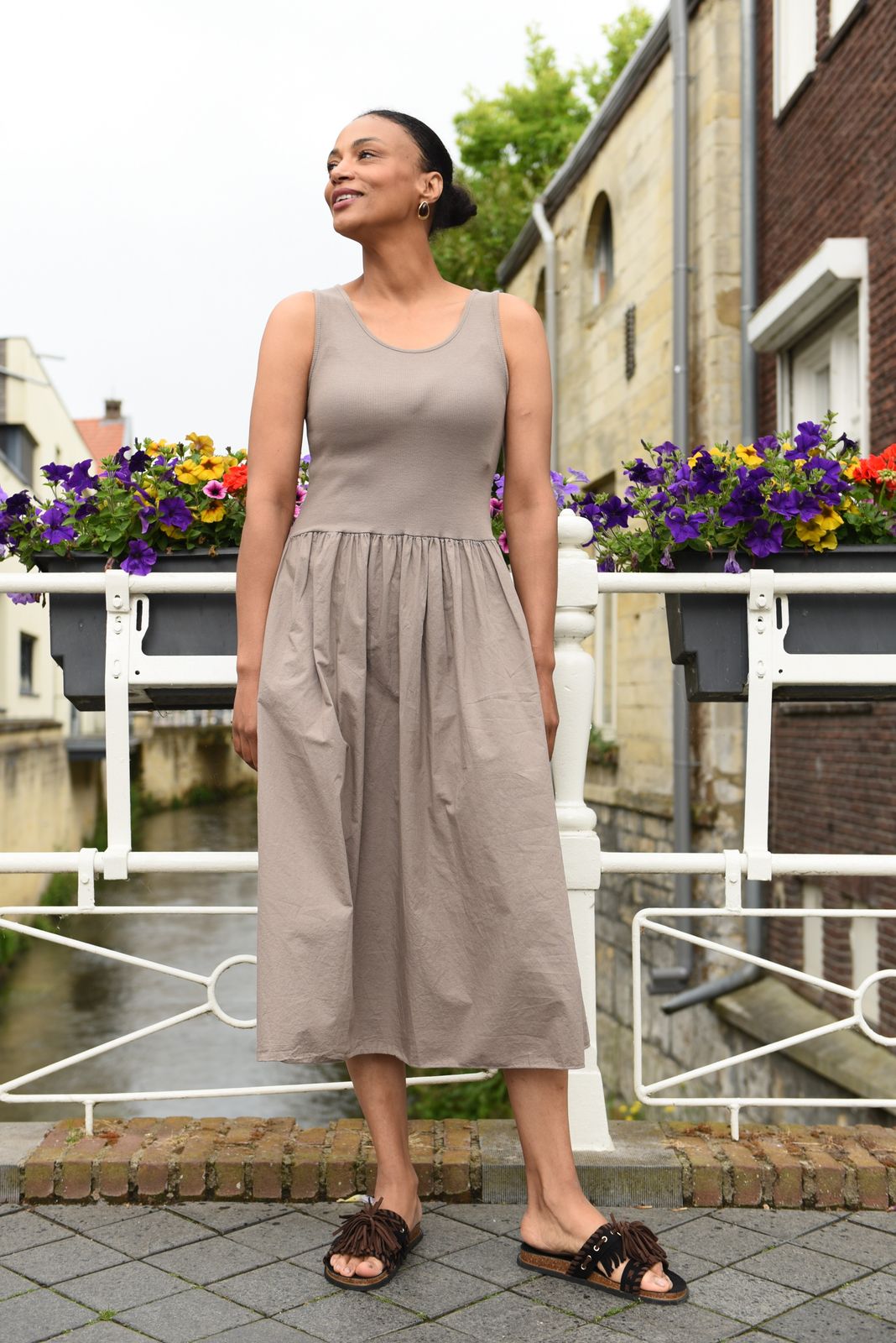 Toulouse Jurk in 2 kleuren 100% Katoen