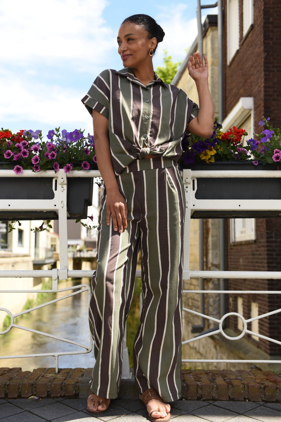 Montana Blouse in 2 kleuren Katoen