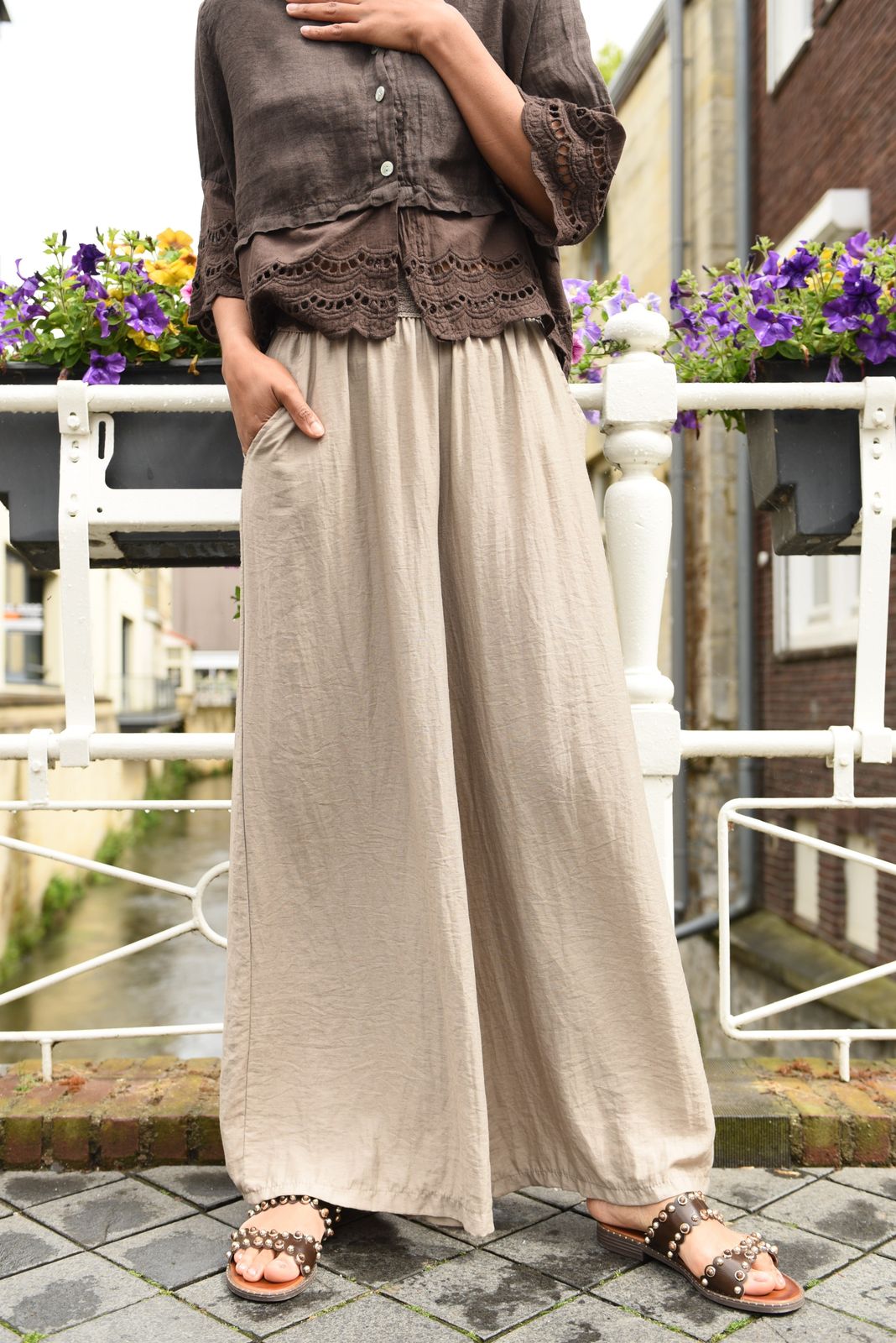 Dolly Broek in 4 kleuren Linnen/Viscose
