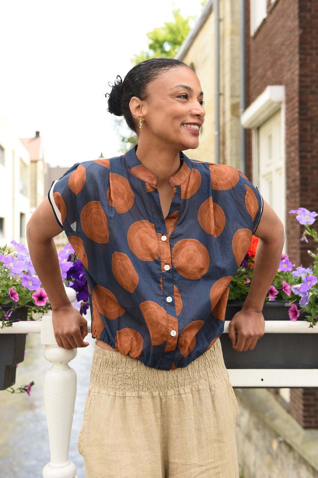 Sally Top in 3 kleuren 100% Katoen