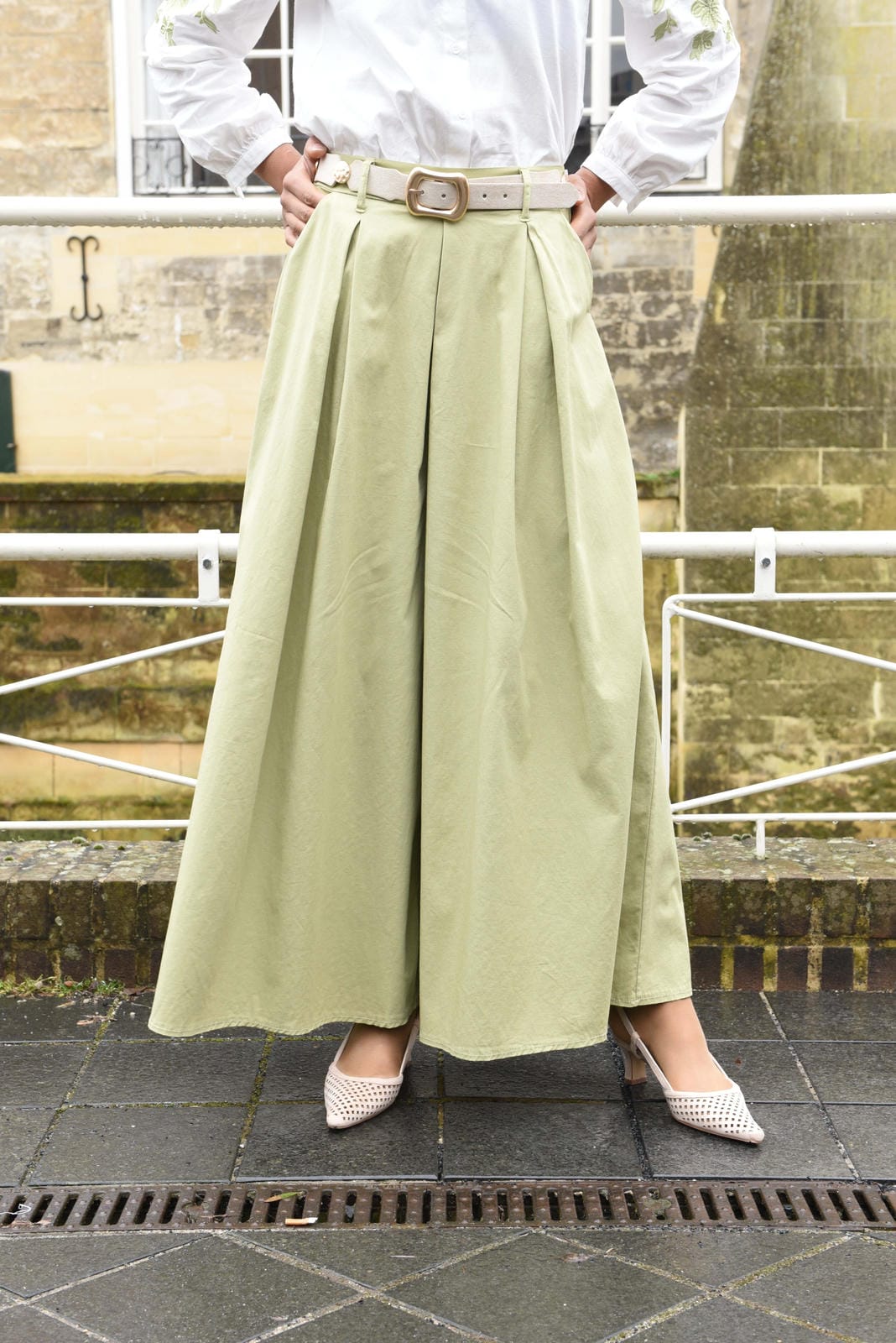 Wijdvallende broek in 2 kleuren