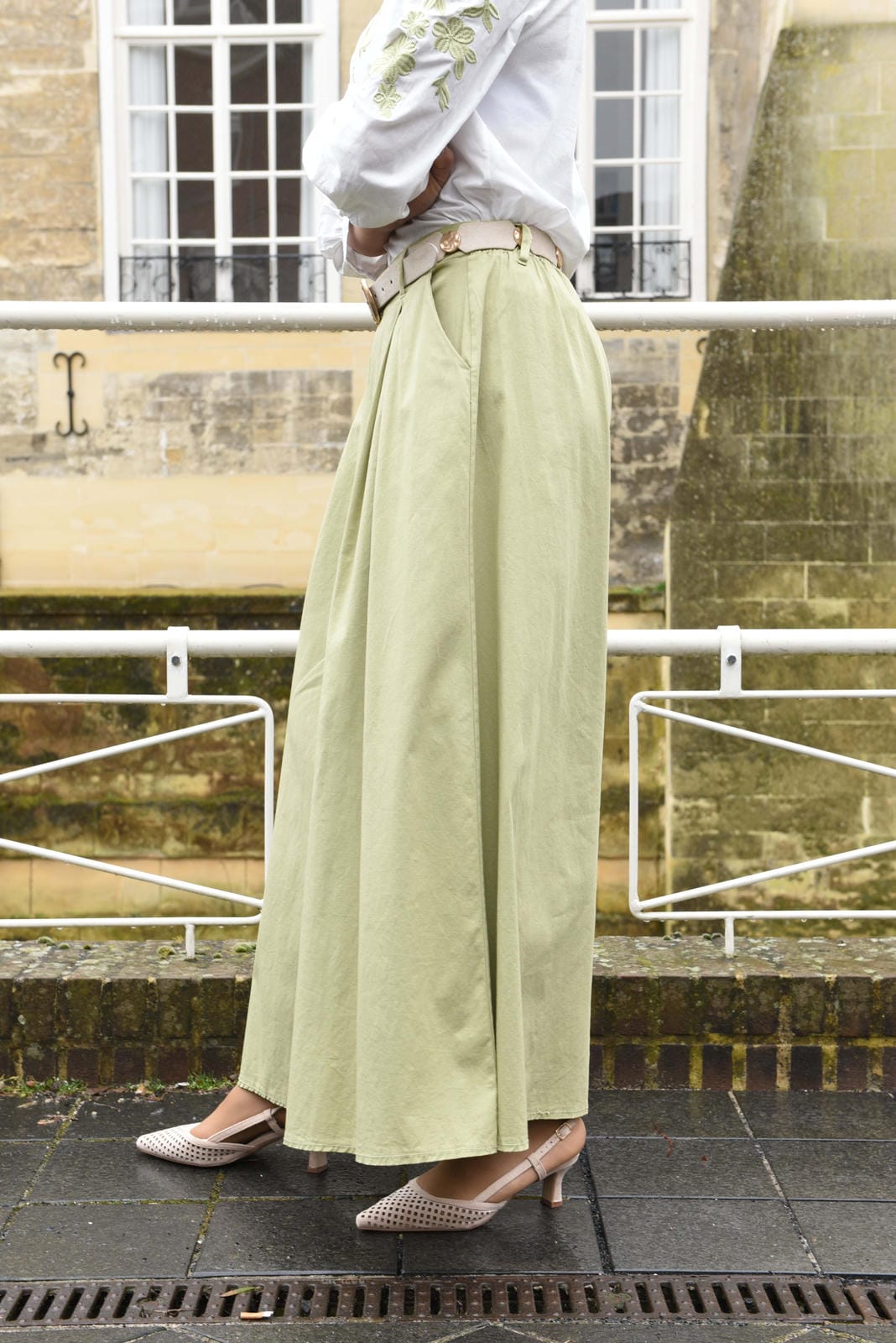 Wijdvallende broek in 2 kleuren