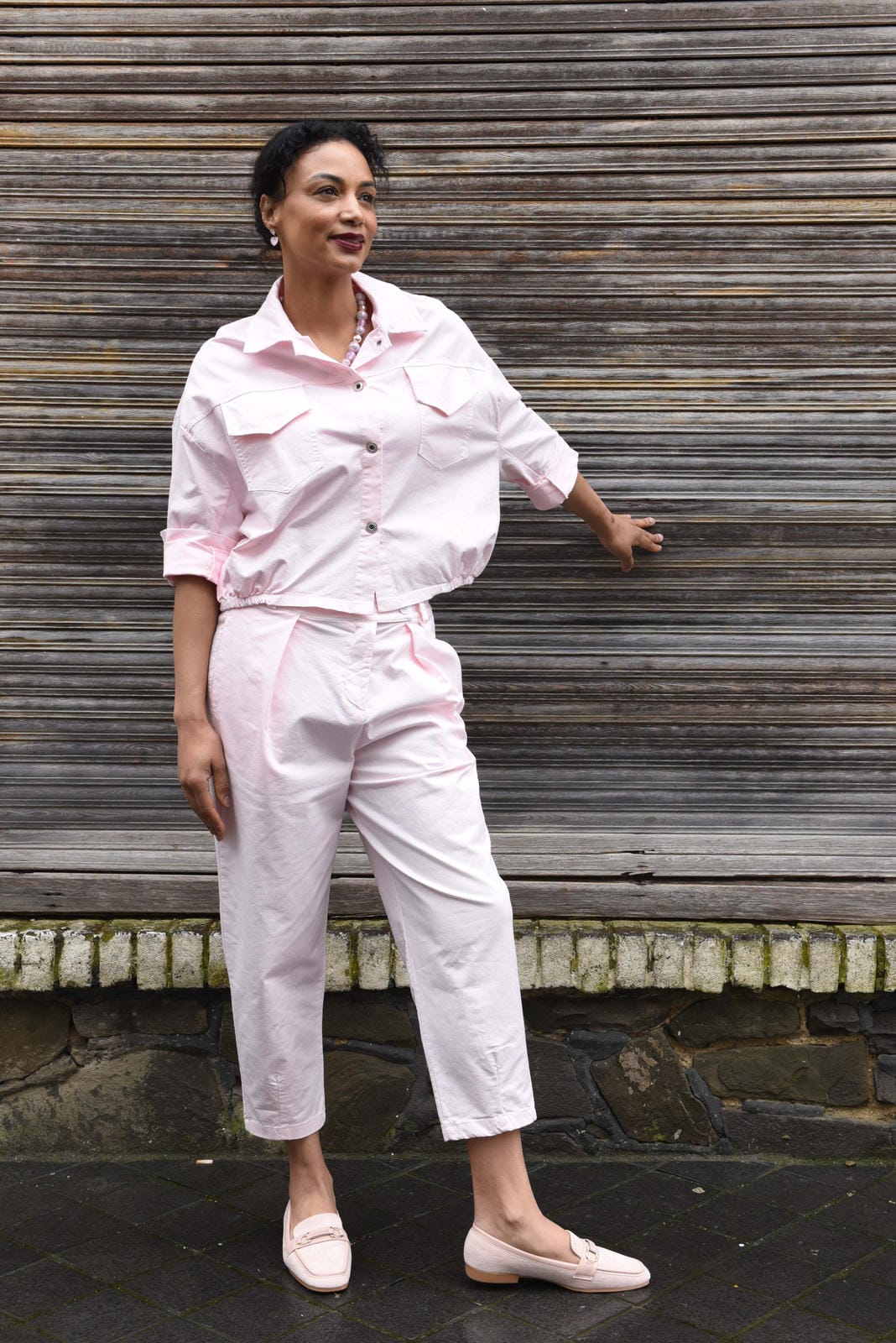 Mika Spijkerlook Blouse in 2 kleuren