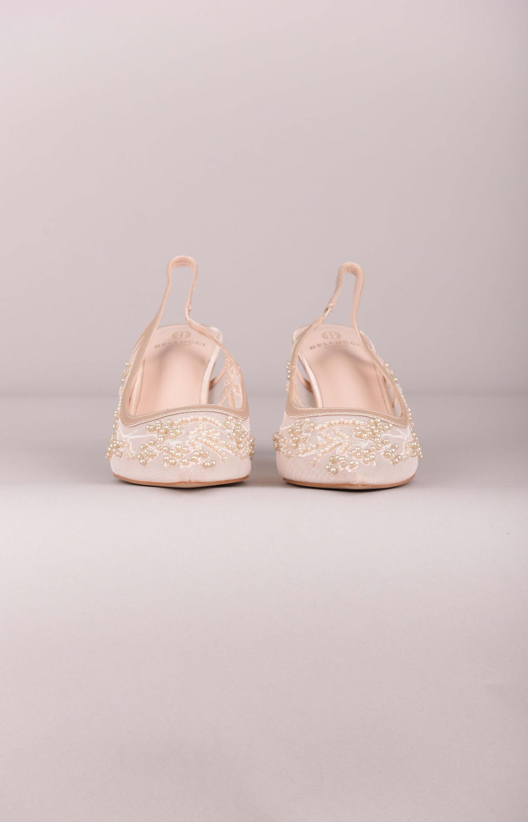 Norino Slingback Pumps met pareldetails