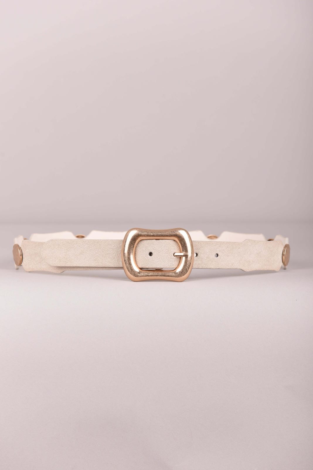 Beige Ceintuur met gouden details