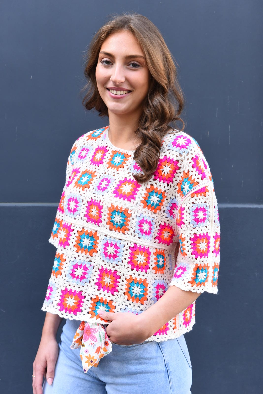 Miso top met korte mouwen