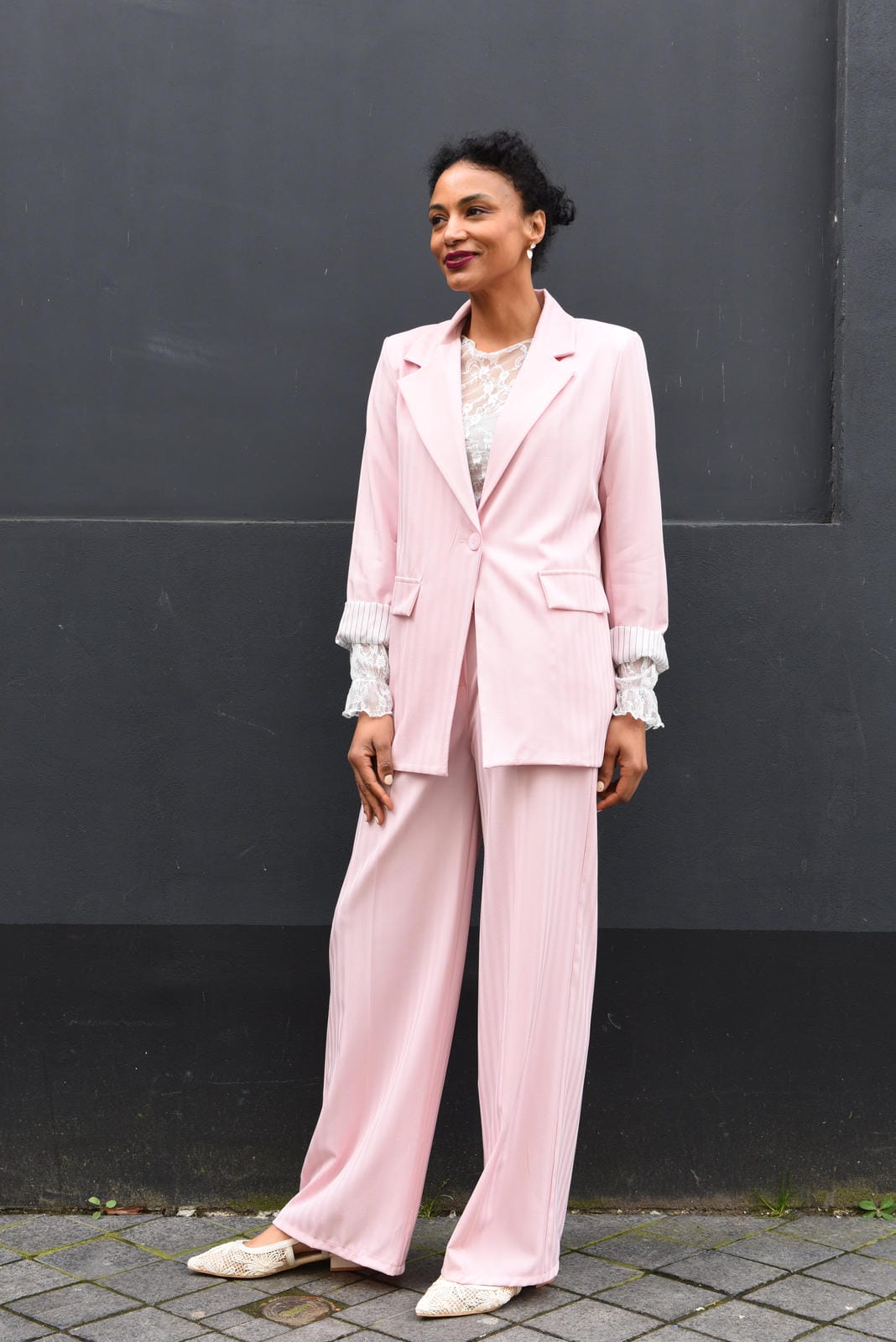 Chica Blazer en Pantalon Set in 2 kleuren