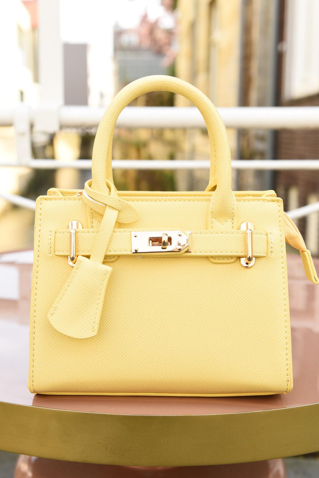 Hello Yellow Klein Formaat Handtas