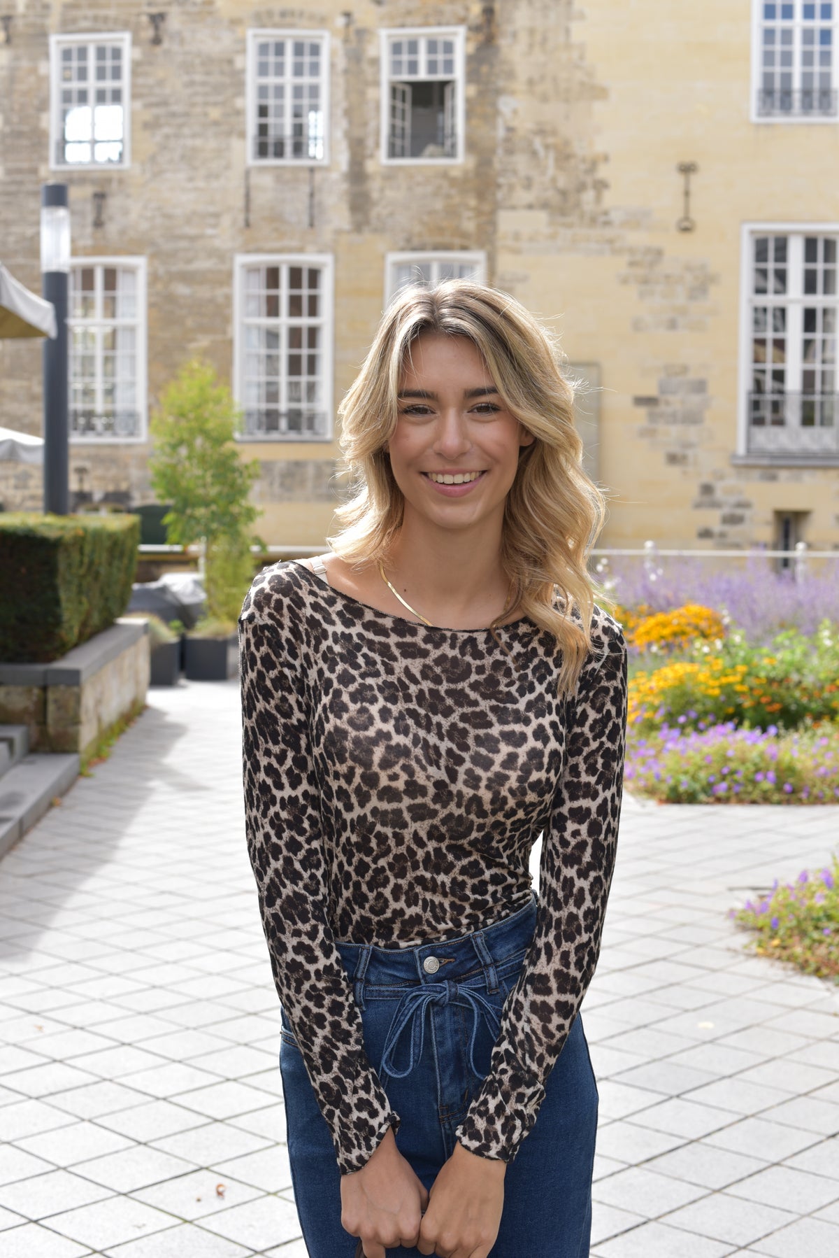 Sofia truitje in 2 kleuren panterprint