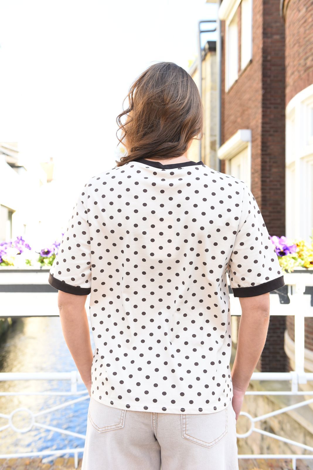 Polkadot T-shirt Katoen