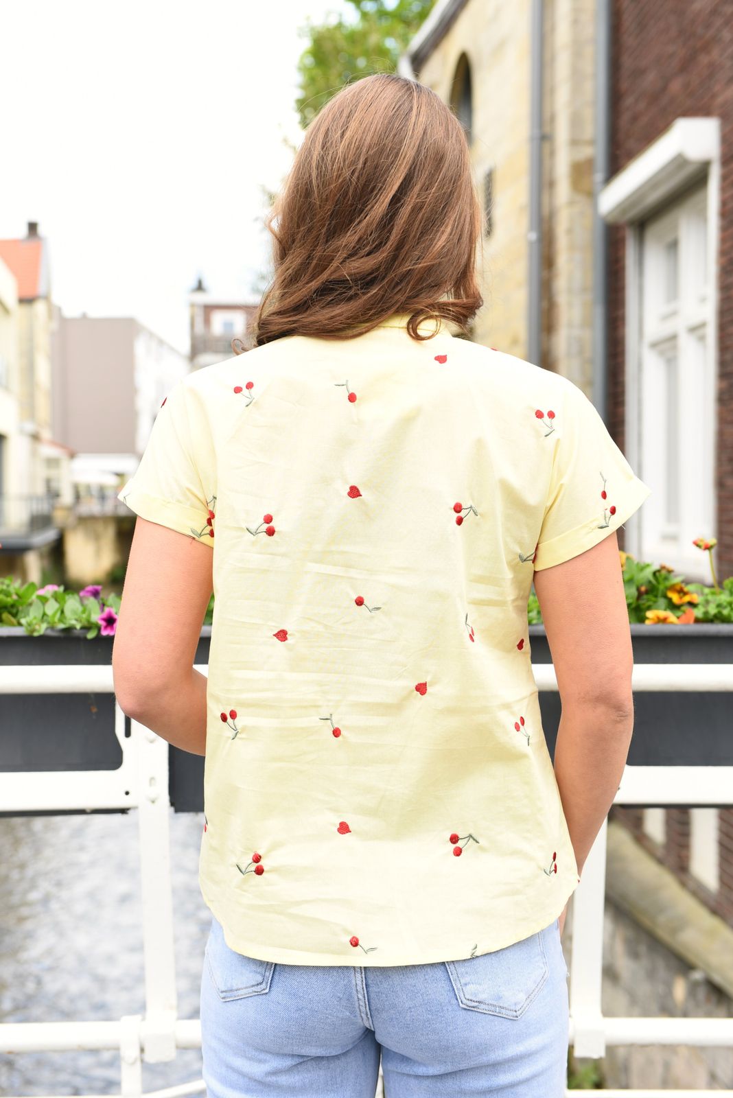 Mon Cheri Blouse in 3 kleuren 100% Katoen
