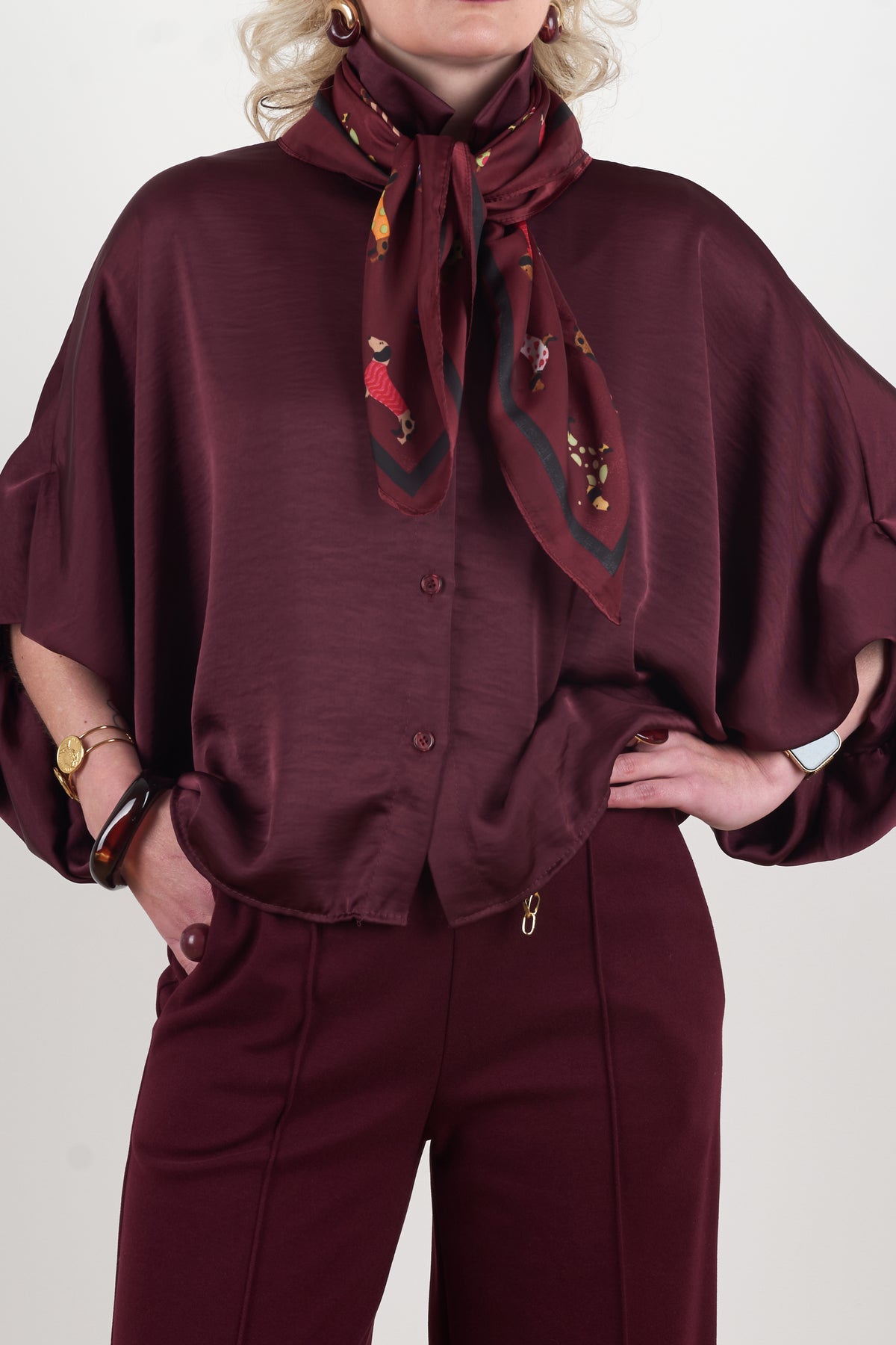 Marcia Satin Blouse