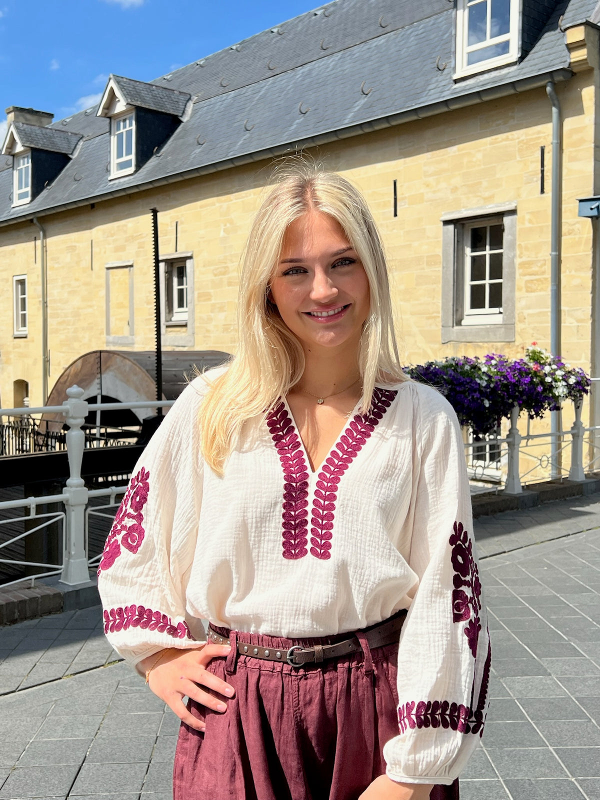 Tours blouse in 2 kleuren