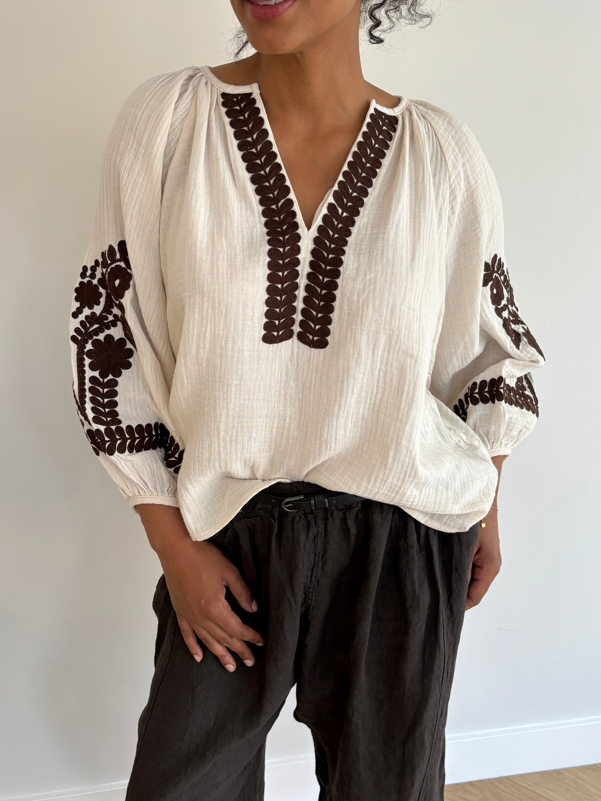 Tours blouse in 2 kleuren