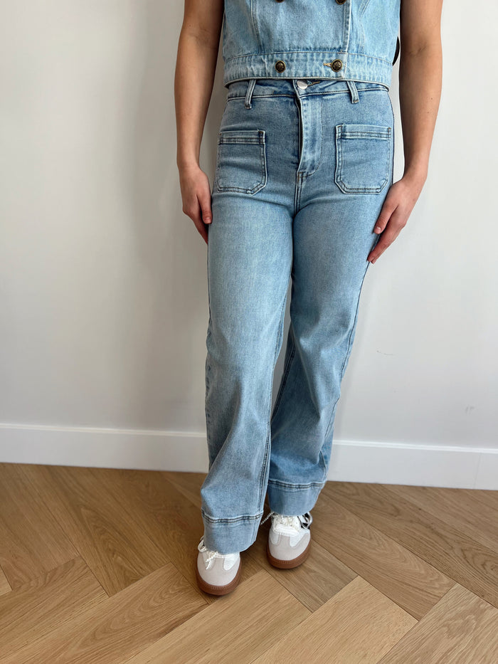 Straight denim