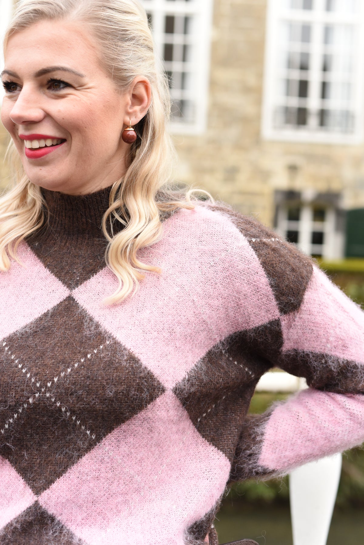 Sera trui met ruitpatroon