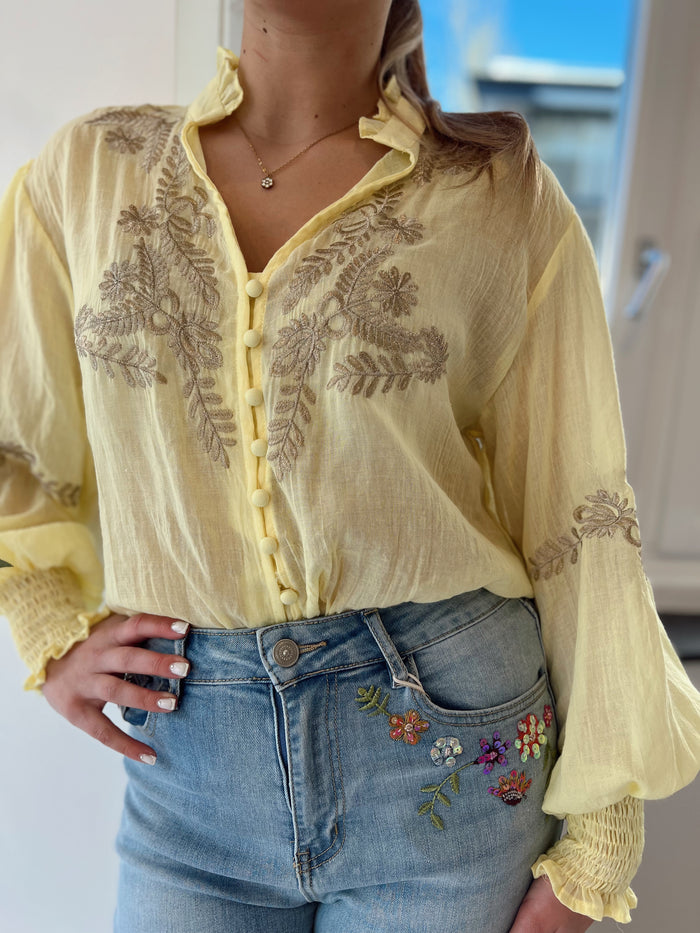 Yellow blouse
