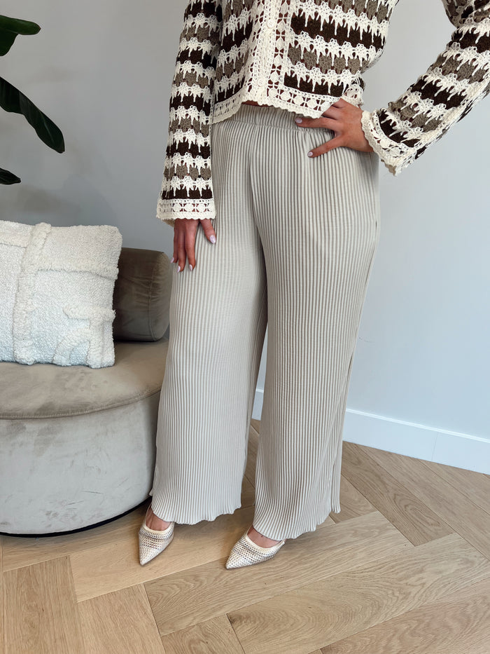Ribbed sand pants