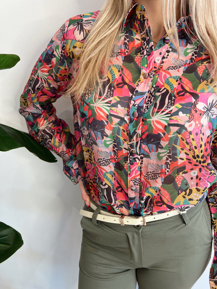 Blouse fleur