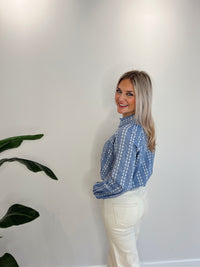 Navy blouse