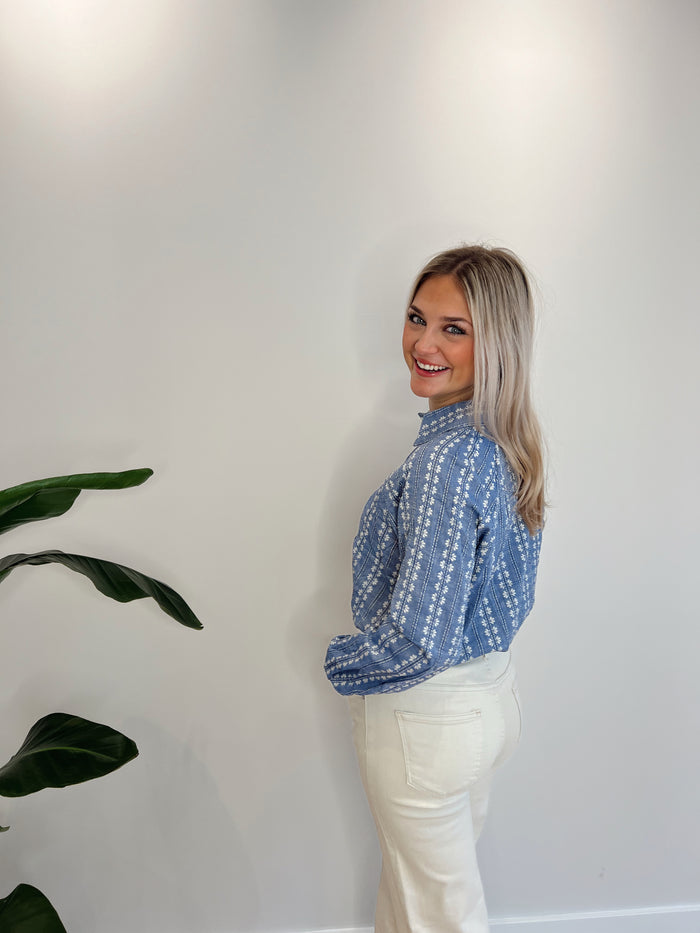 Navy blouse
