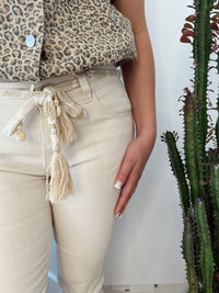Beige denim