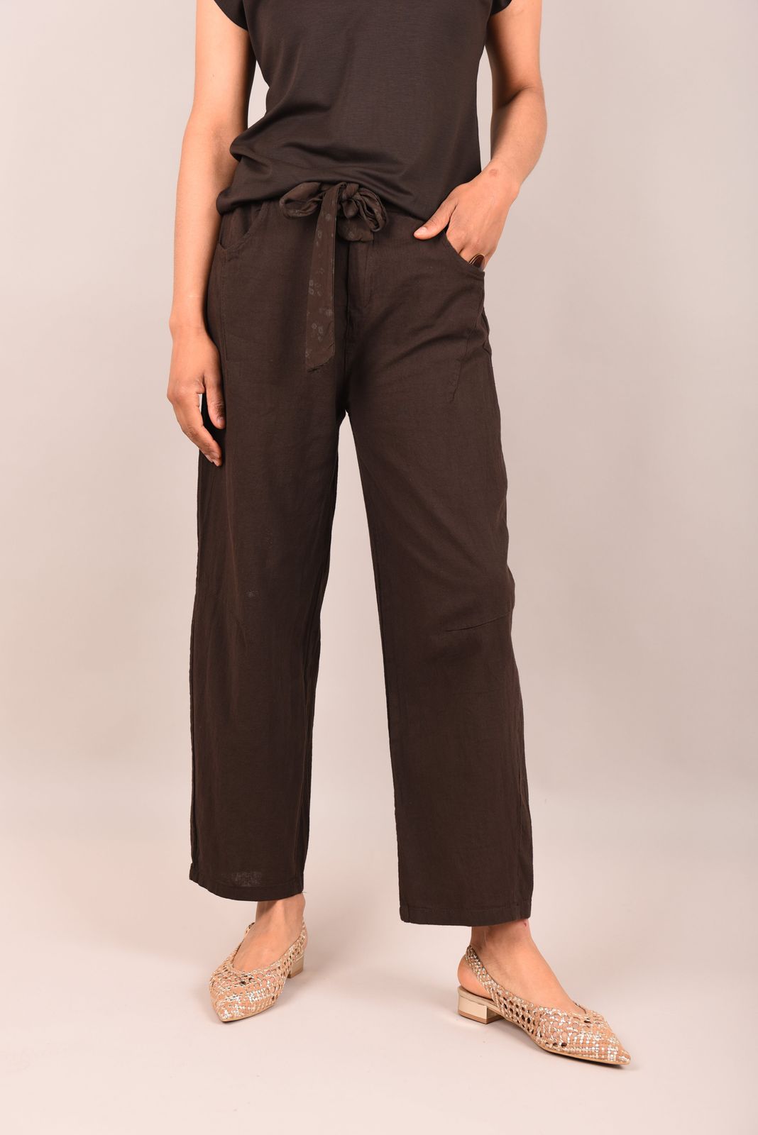 Eden Broek in 2 kleuren Katoen/Linnen