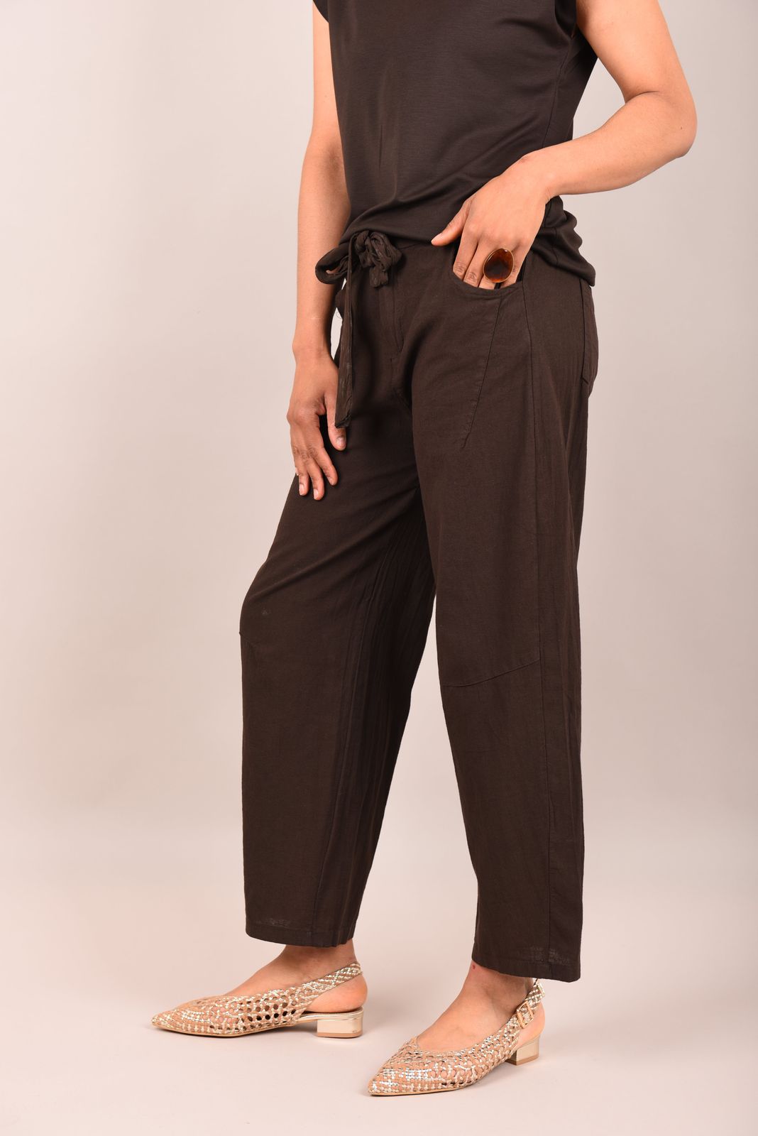 Eden Broek in 2 kleuren Katoen/Linnen