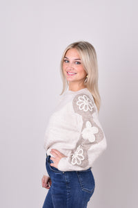 Flower trui in 2 kleuren