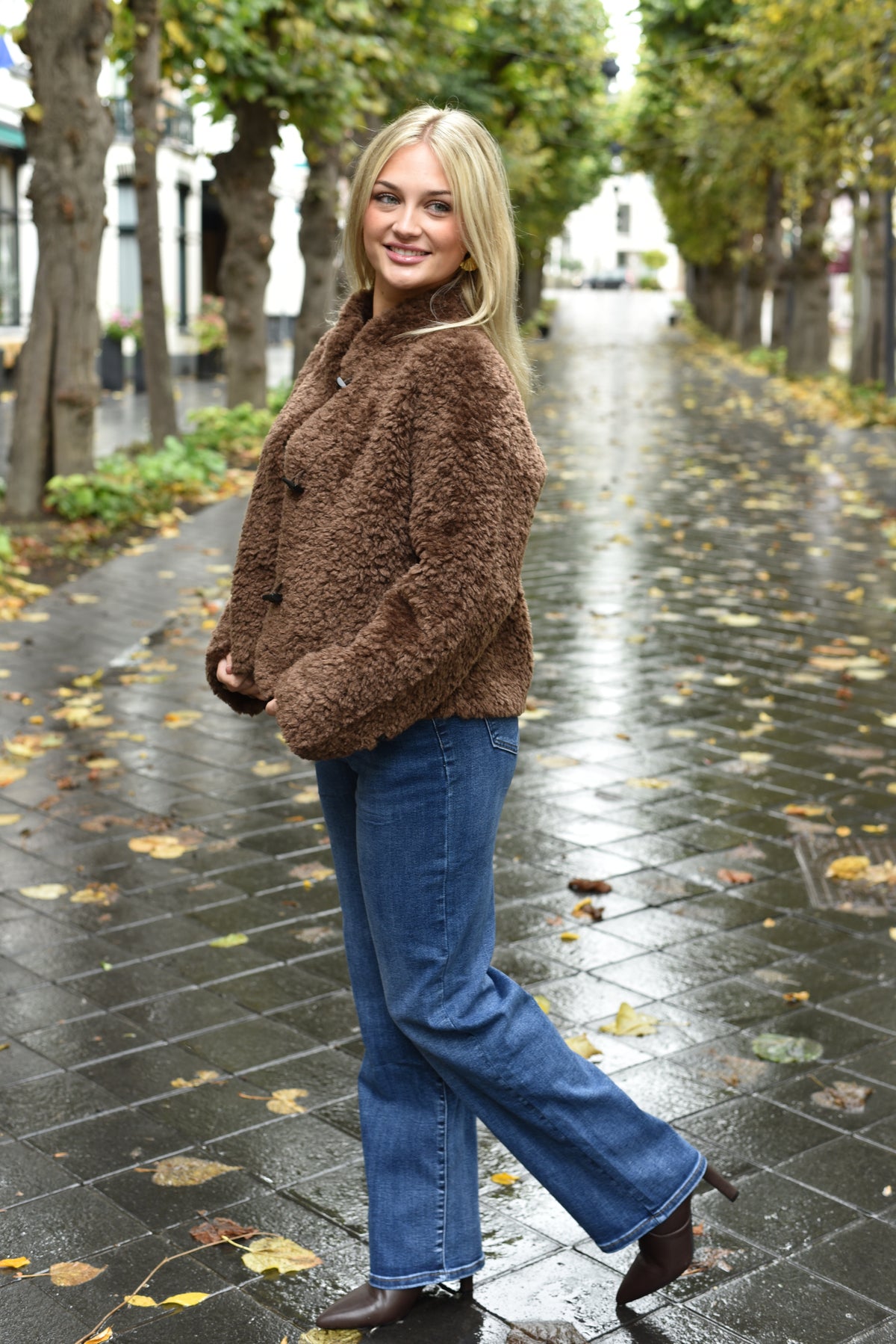 Houtje touwtje teddy jas