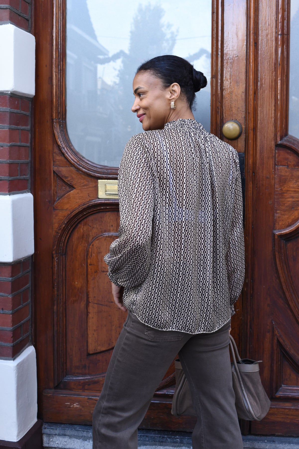 Simone blouse met print