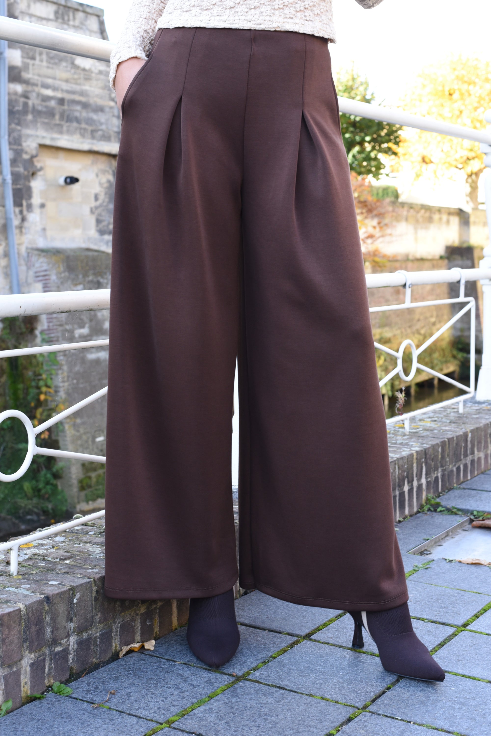 Marcin pantalon bruin