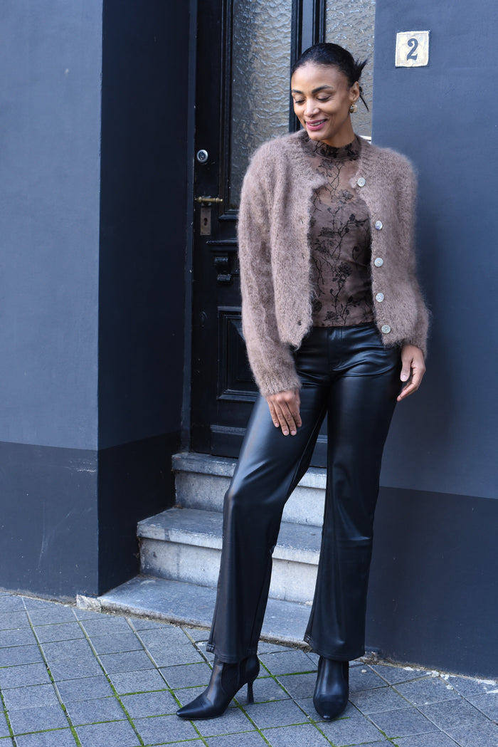 elixer lederlook broek