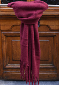 Bizz wintersjaal Burgundy