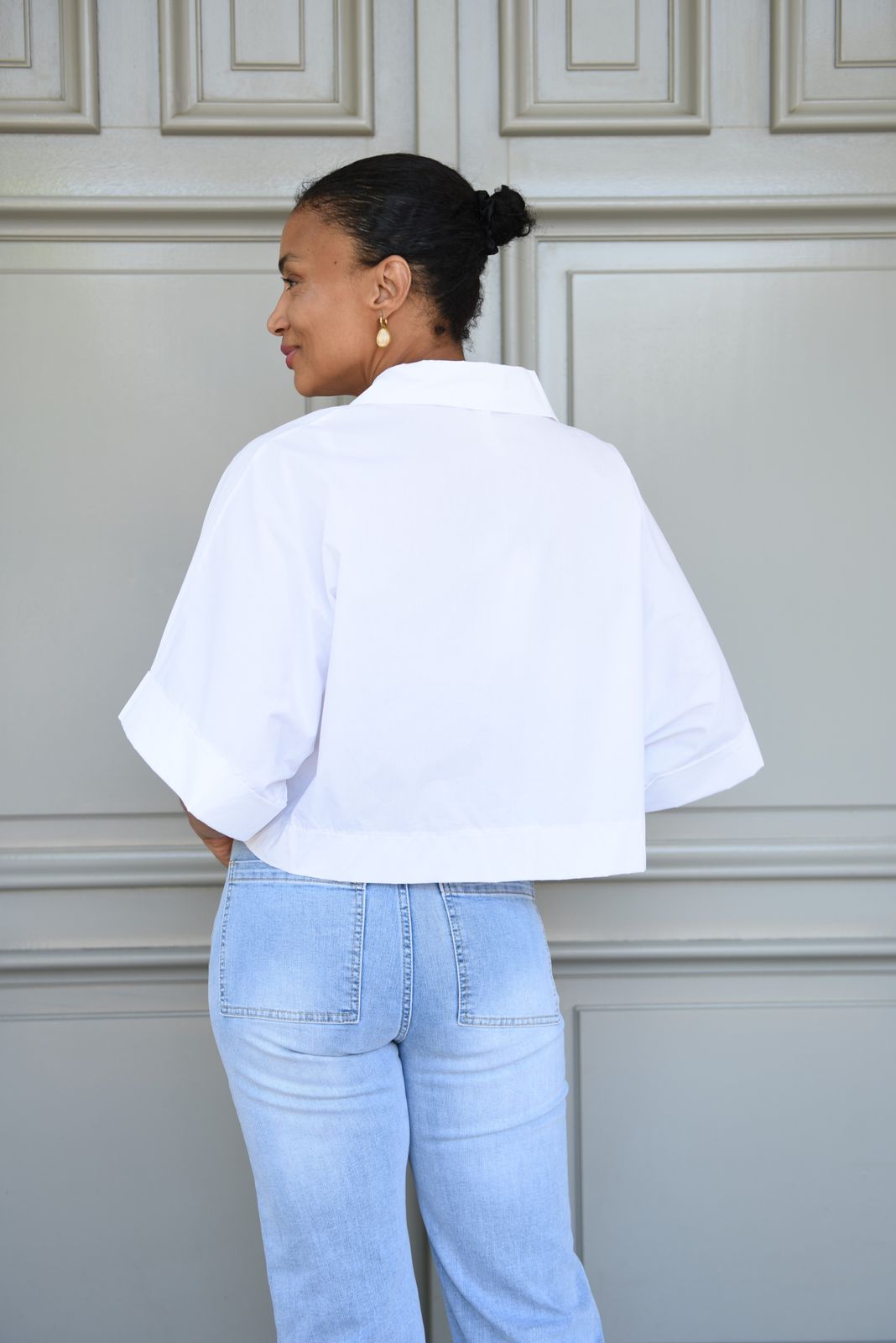 Saar Blouse met korte mouwen in 6 kleuren 100% Katoen