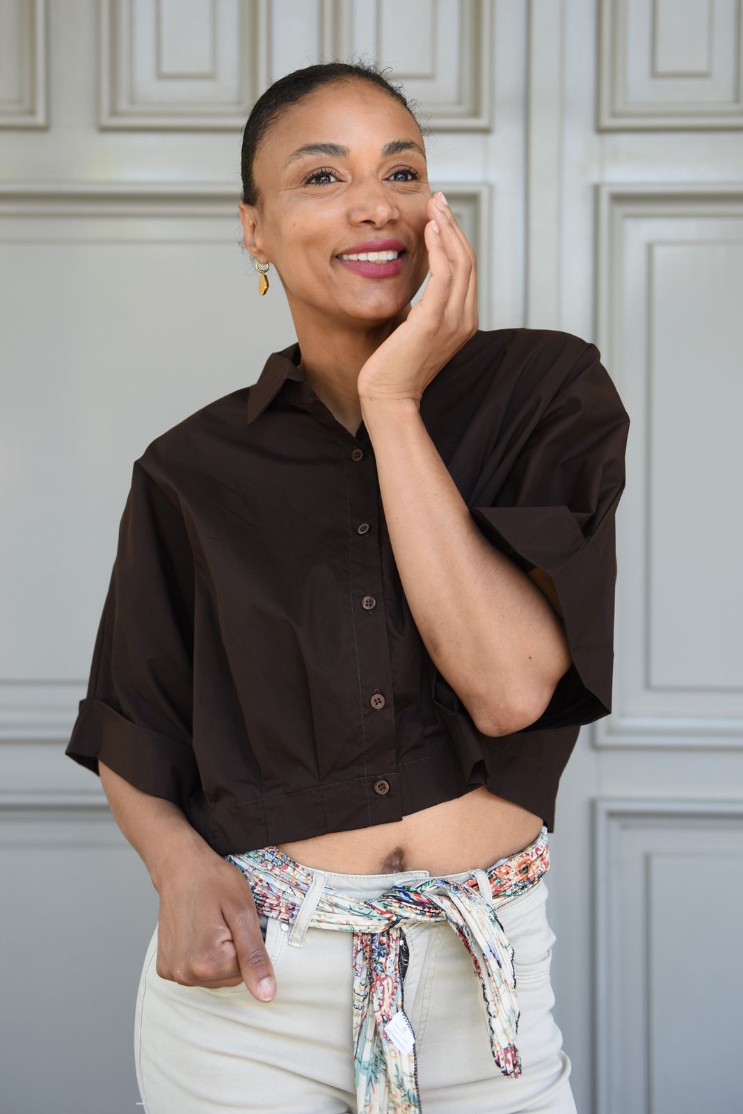 Saar Blouse met korte mouwen in 6 kleuren 100% Katoen