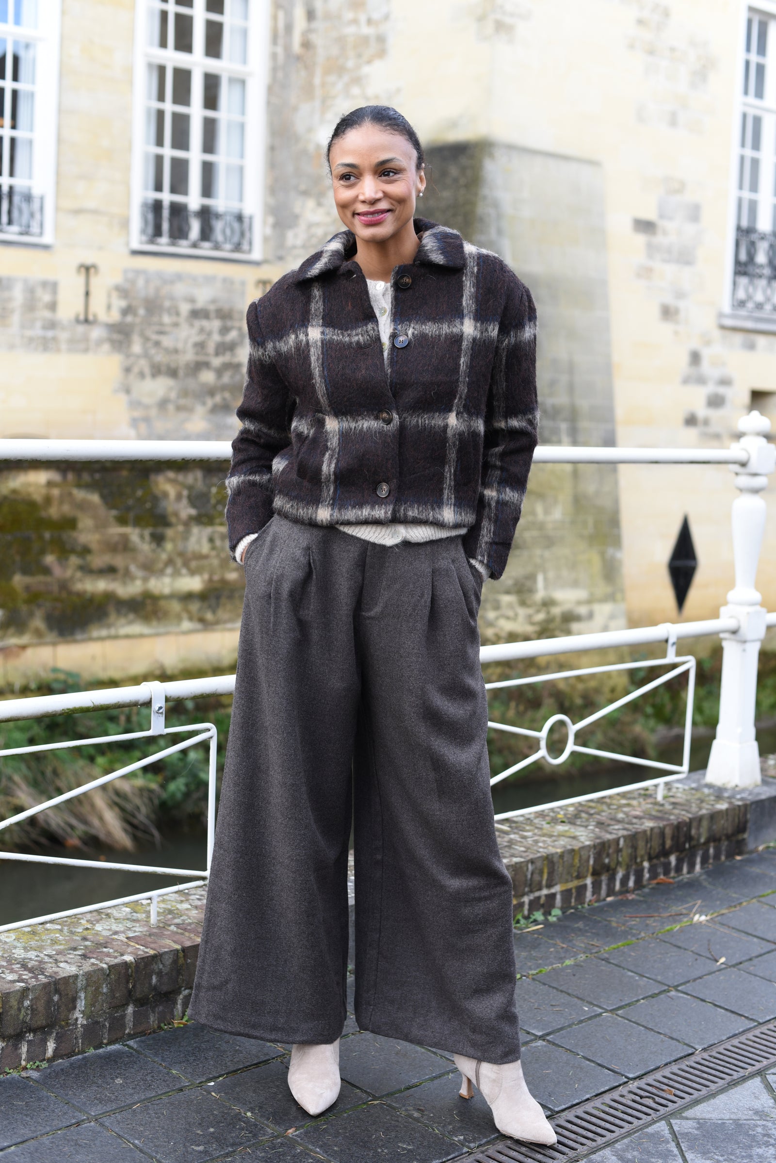 Palazzo broek Coffee