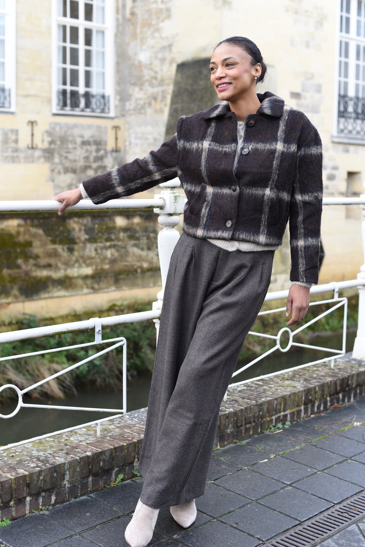 Café jas donkerbruin