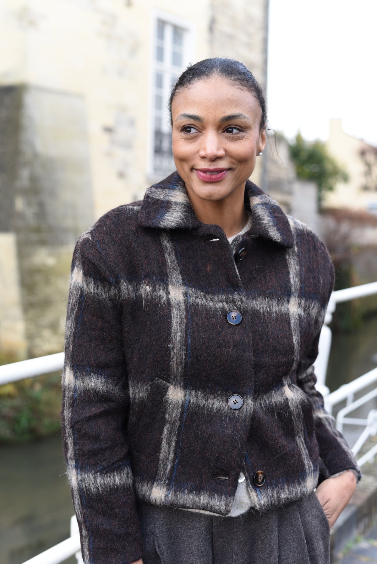 Café jas donkerbruin