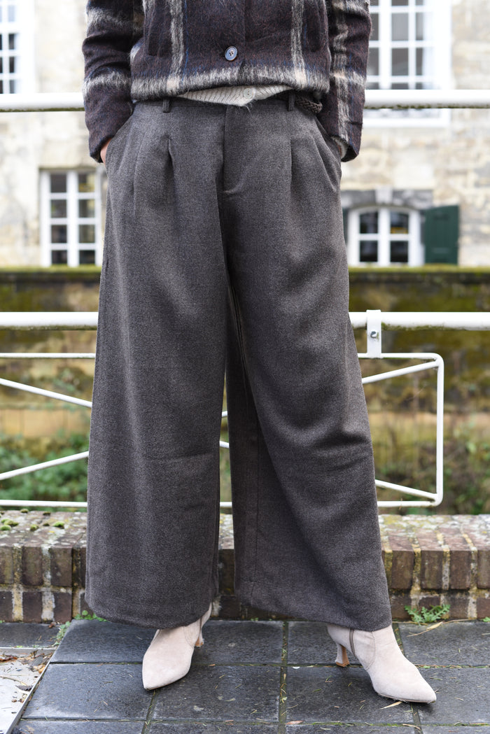 Palazzo broek Coffee