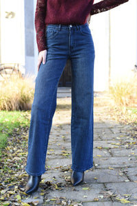Glitter jeans blauw