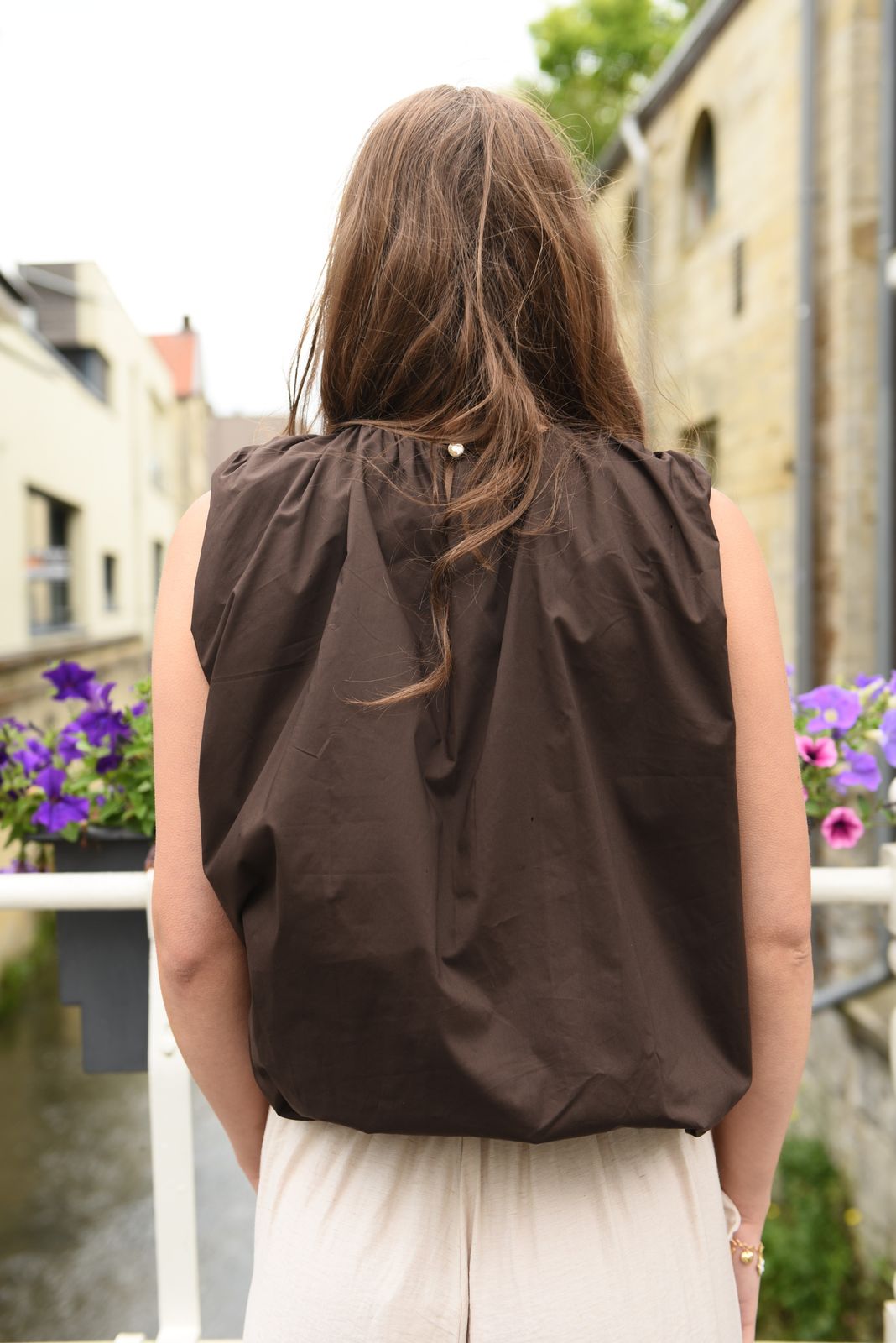 Balloon Top in 2 kleuren Katoen/Viscose
