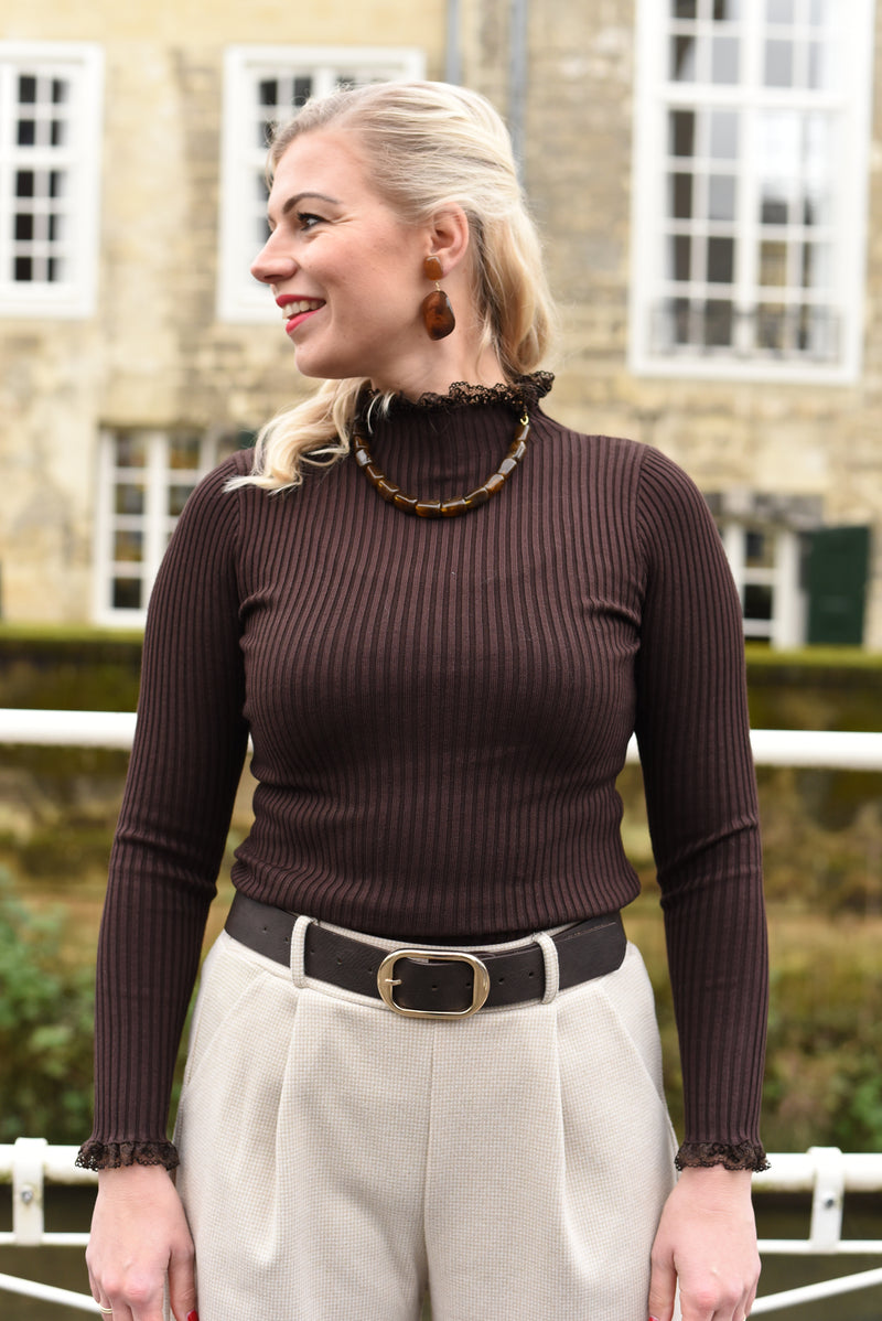 Ruffle top in 2 kleuren