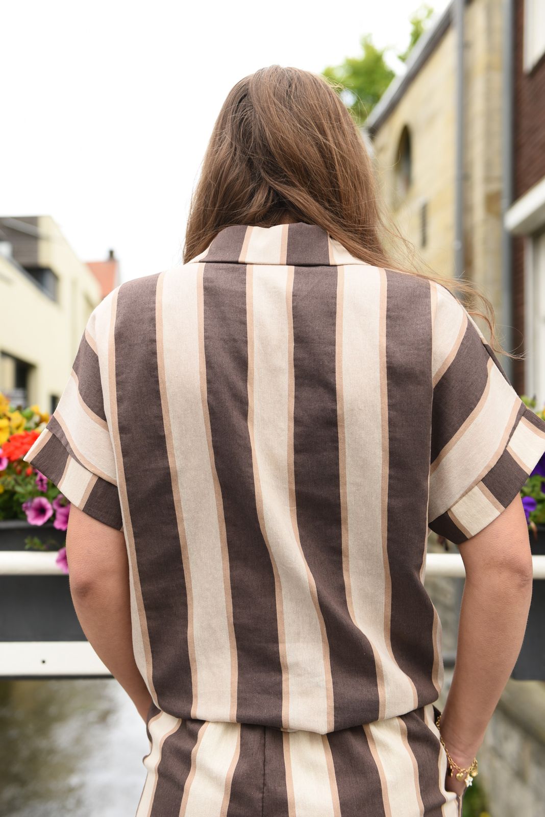 Montana Blouse in 2 kleuren Katoen