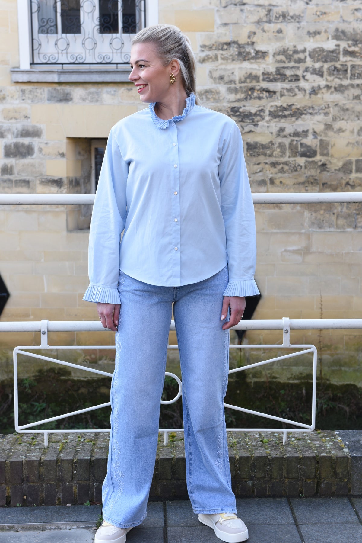 Velo Blouse Poederblauw