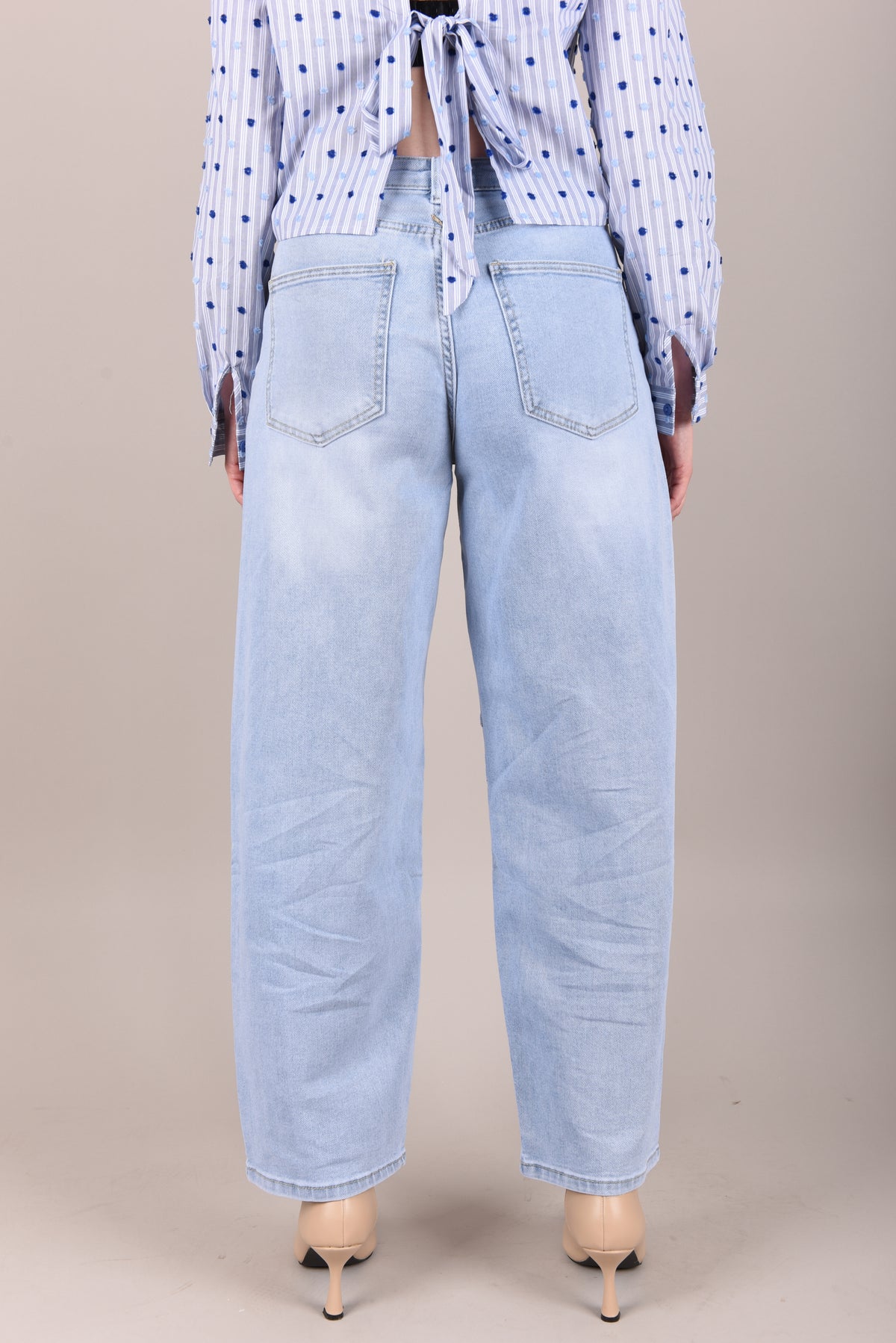 Lara Barrel Jeans achterkant